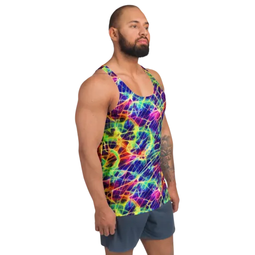 Synthetic Vines on a Men's Tank Top