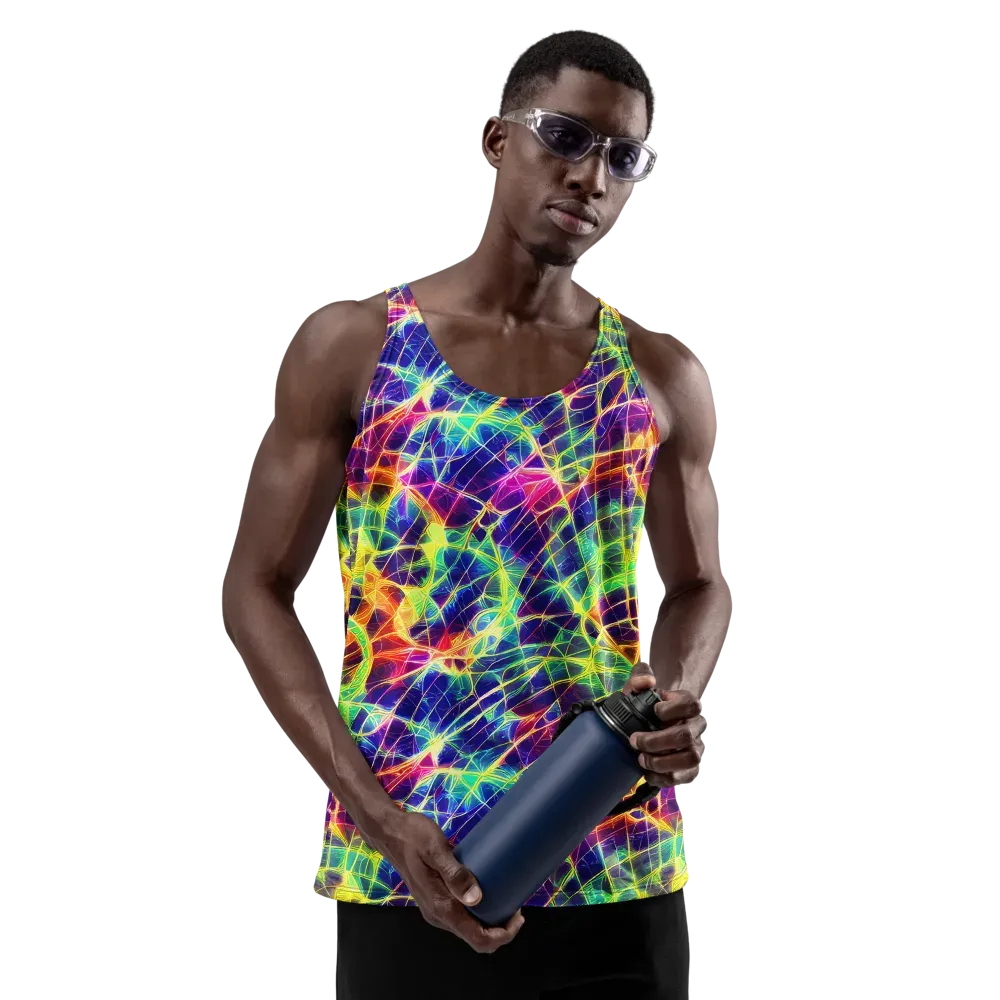 Synthetic Vines on Men's Tank Top — Front