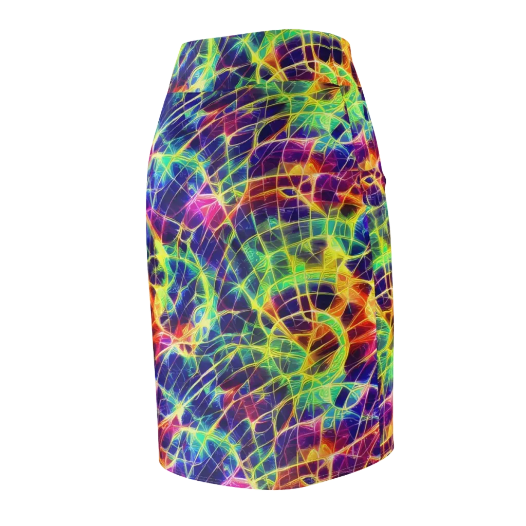Synthetic Vines on Pencil Skirt — Back Side