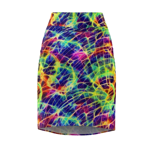 Synthetic Vines on a Pencil Skirt