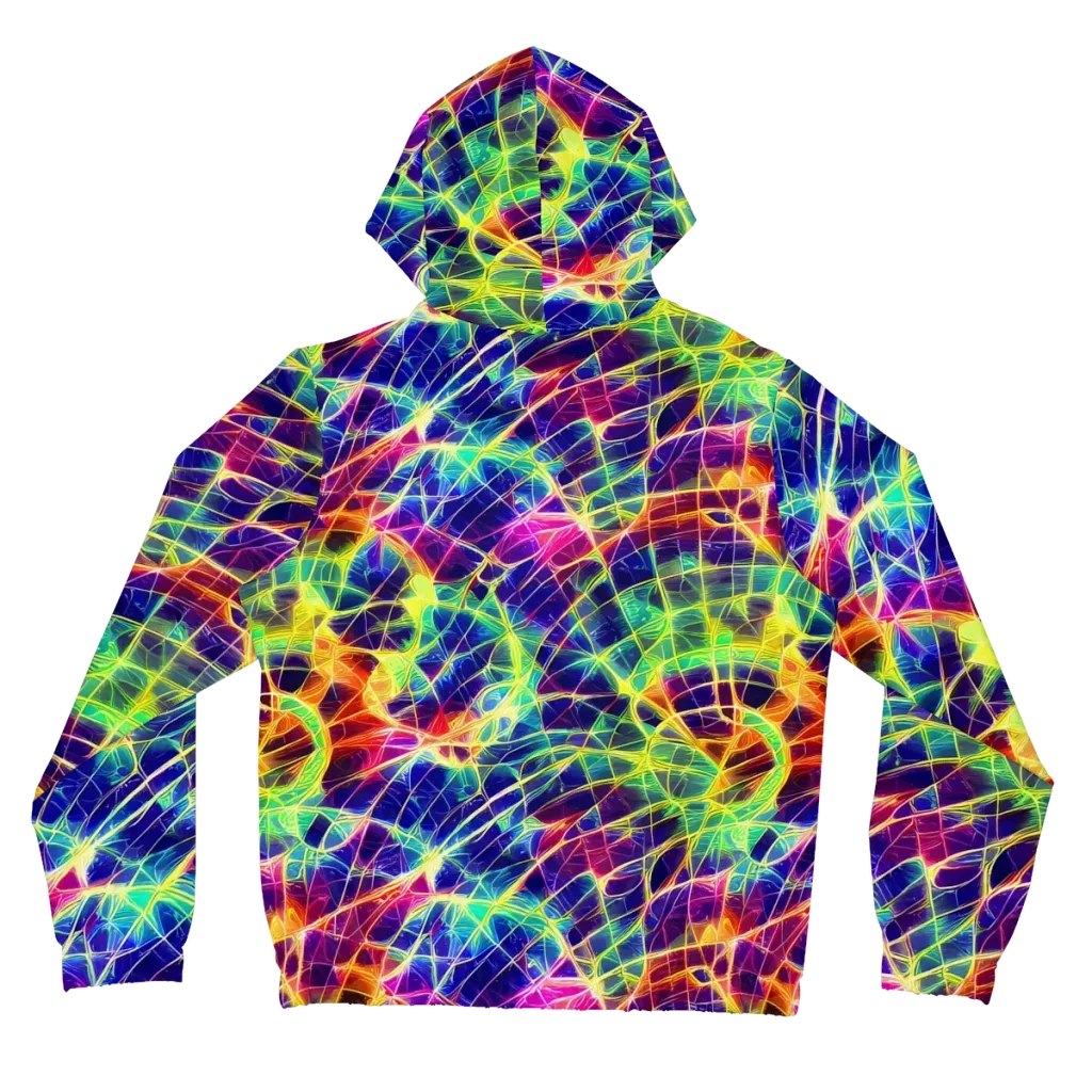 Synthetic Vines on Women's Full-Zip Hoodie — Back