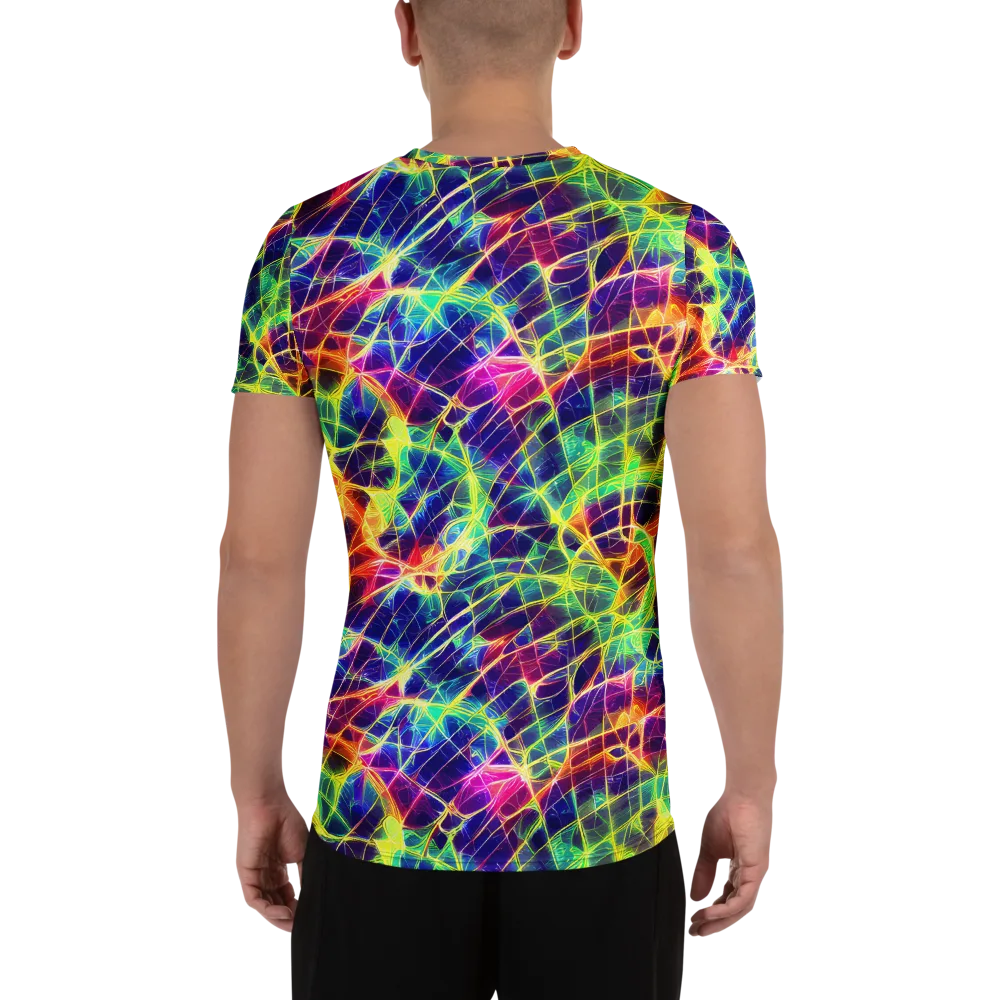 Synthetic Vines on Men's Athletic T-Shirt — Back