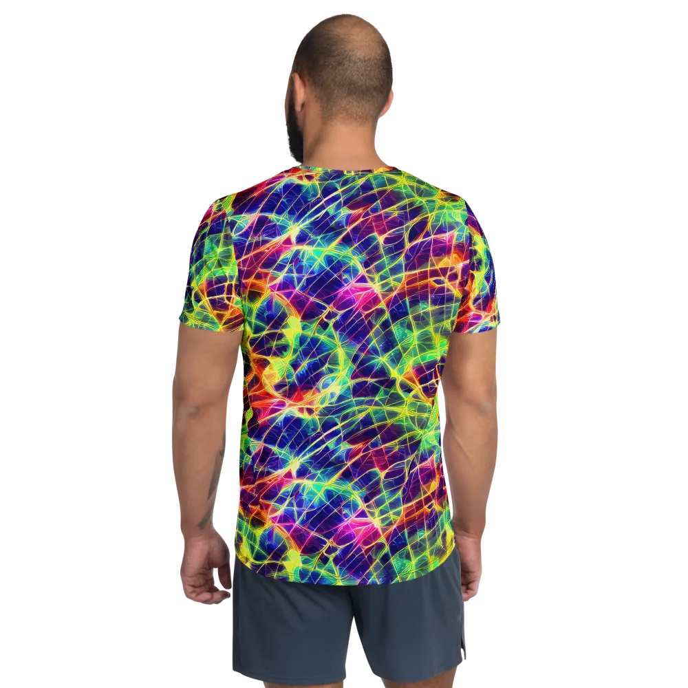 Synthetic Vines on Men's Athletic T-Shirt — Back