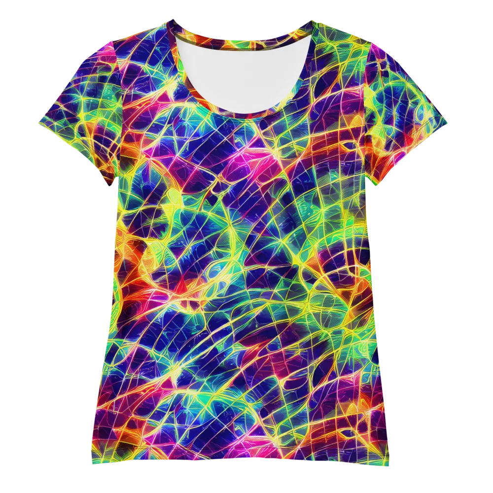Synthetic Vines on Women's Athletic T-Shirt — Front