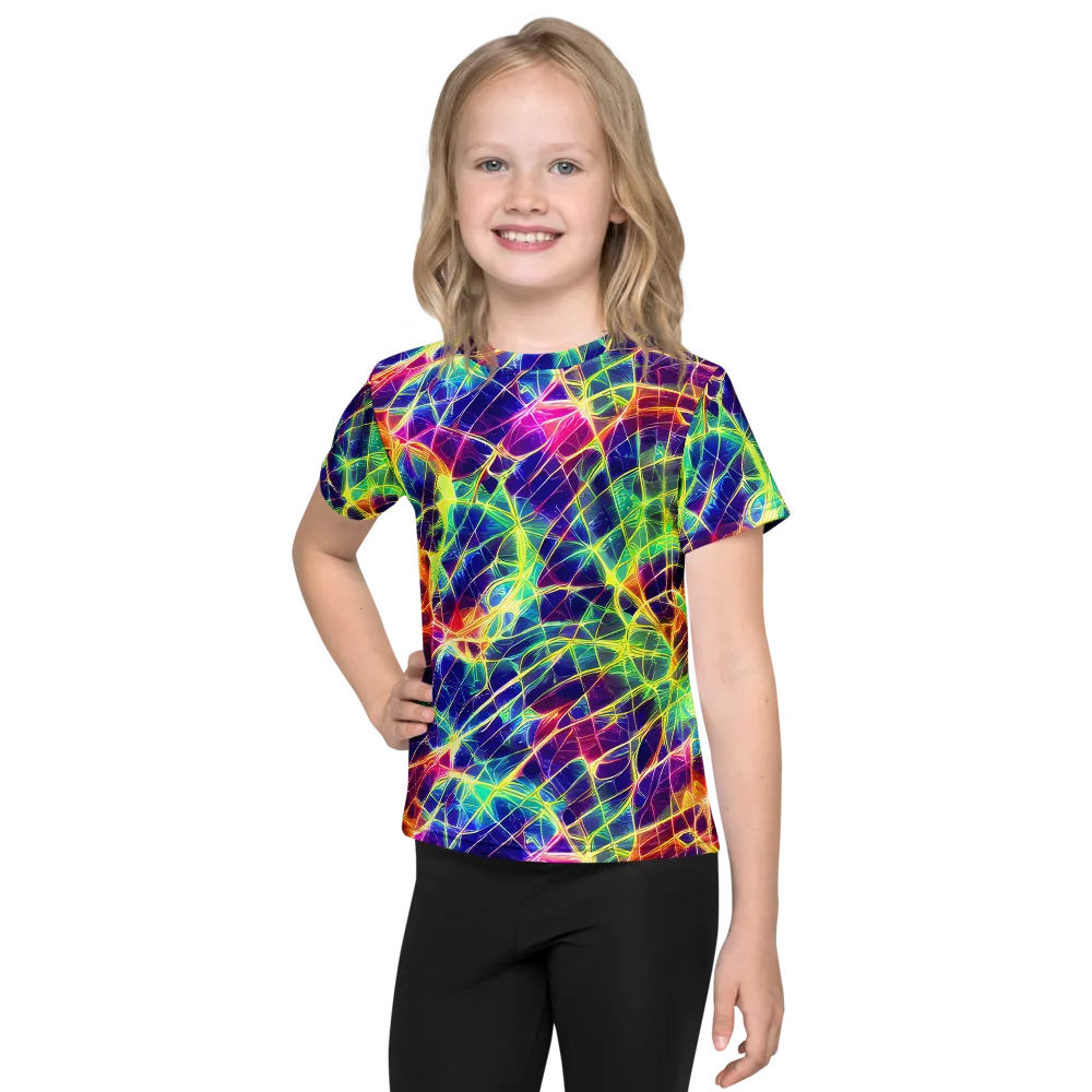 Synthetic Vines on Kids Crew Neck T-Shirt — Front