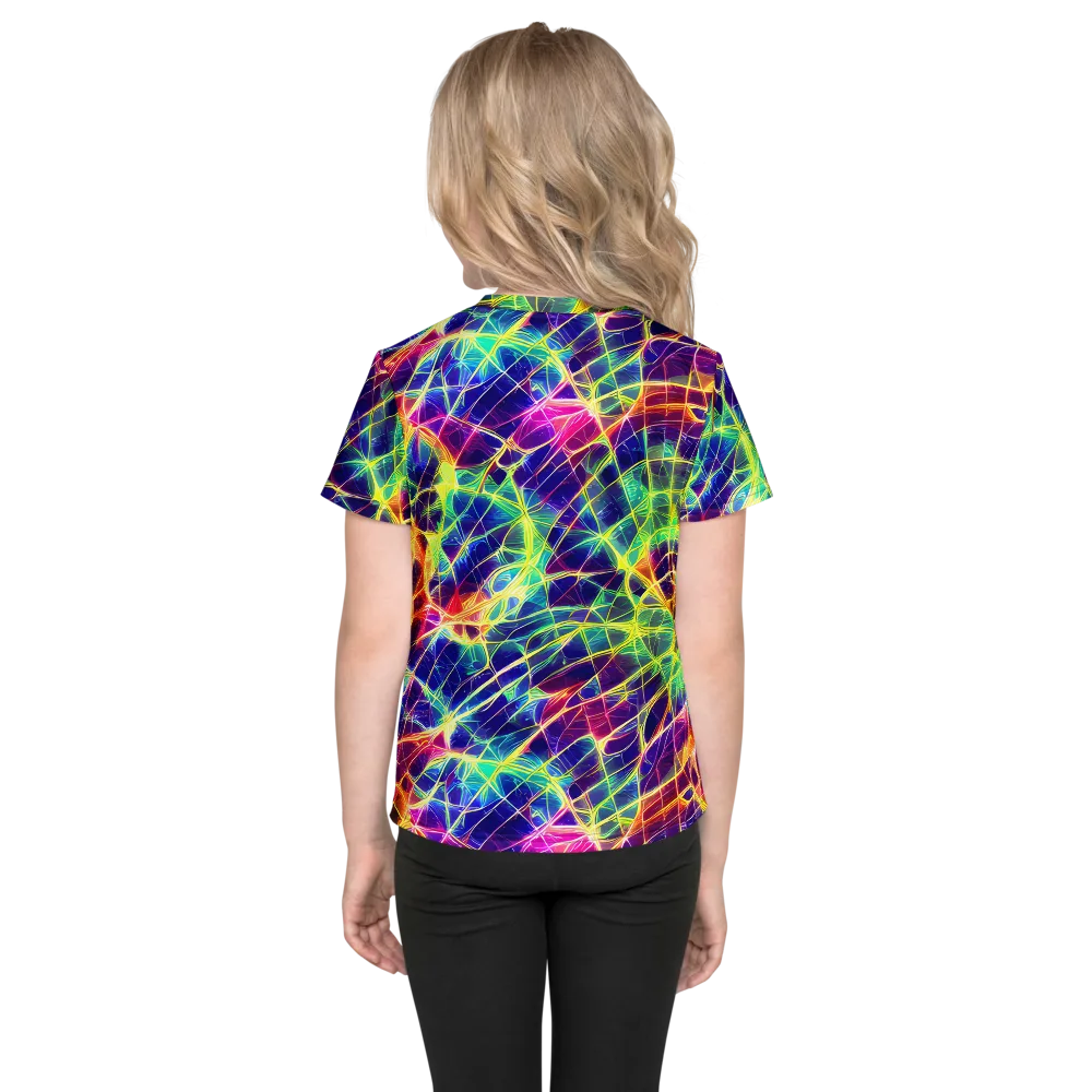 Synthetic Vines on Kids Crew Neck T-Shirt — Back