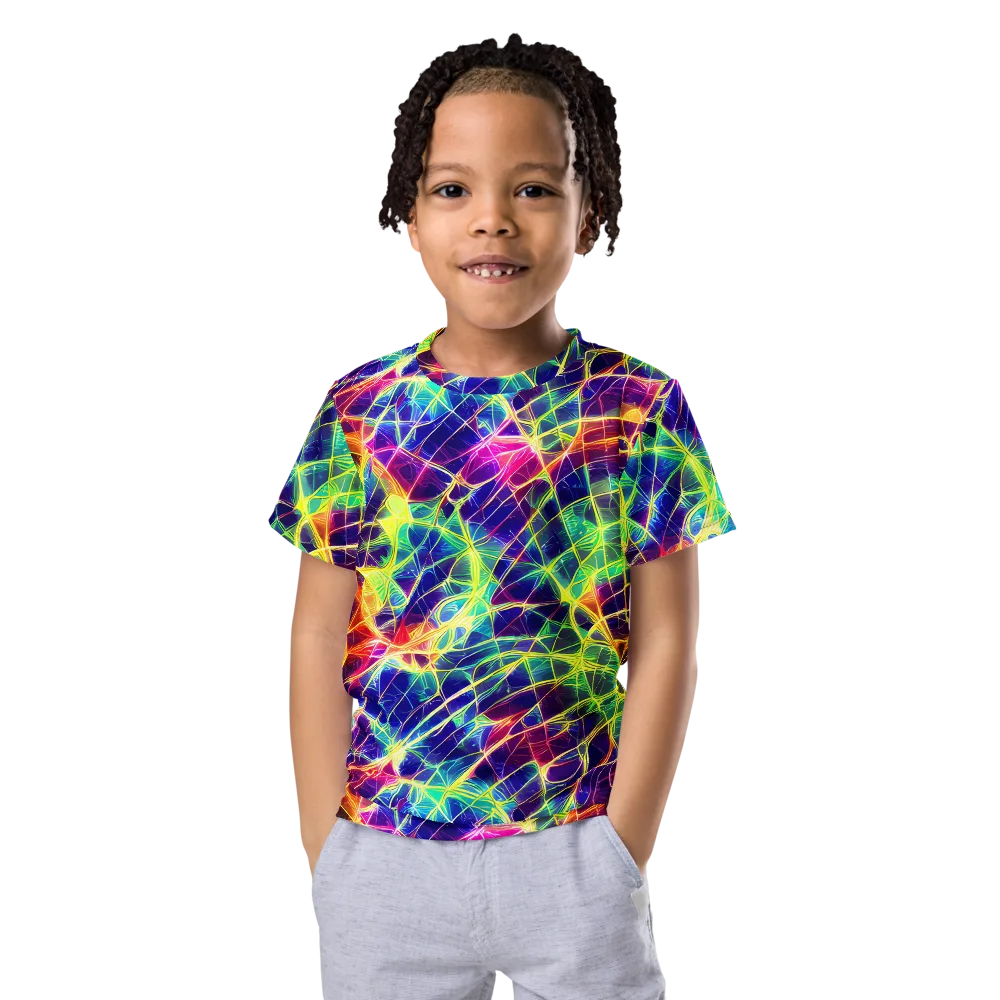 Synthetic Vines on Kids Crew Neck T-Shirt — Front
