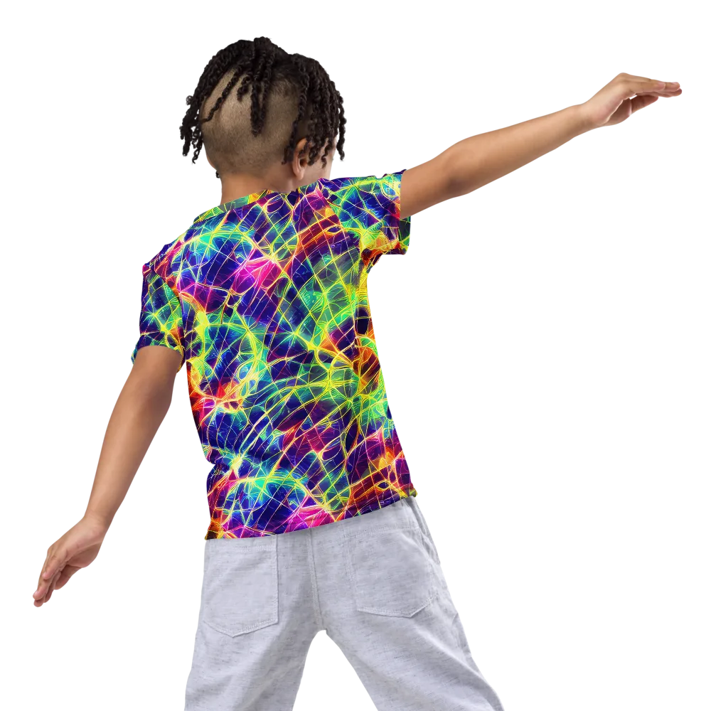 Synthetic Vines on Kids Crew Neck T-Shirt — Back
