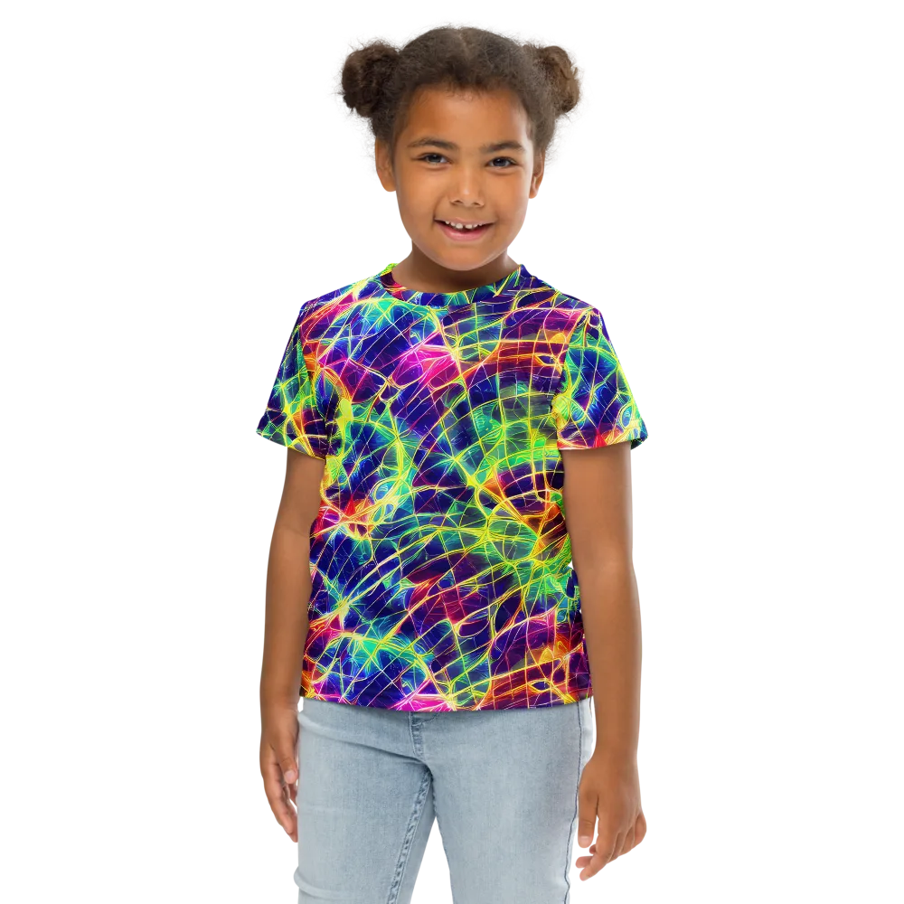 Synthetic Vines on Kids Crew Neck T-Shirt — Front