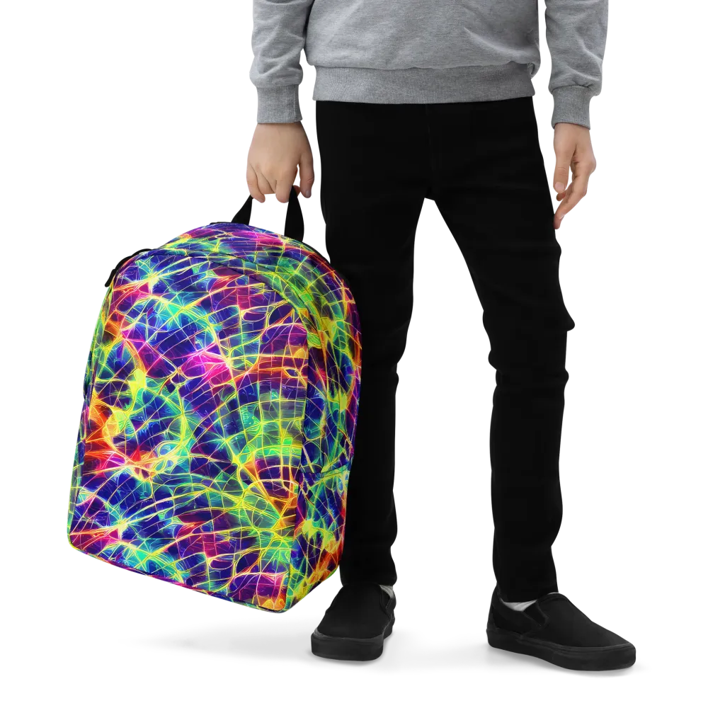 Synthetic Vines on Minimalist Backpack — Zoomed-in
