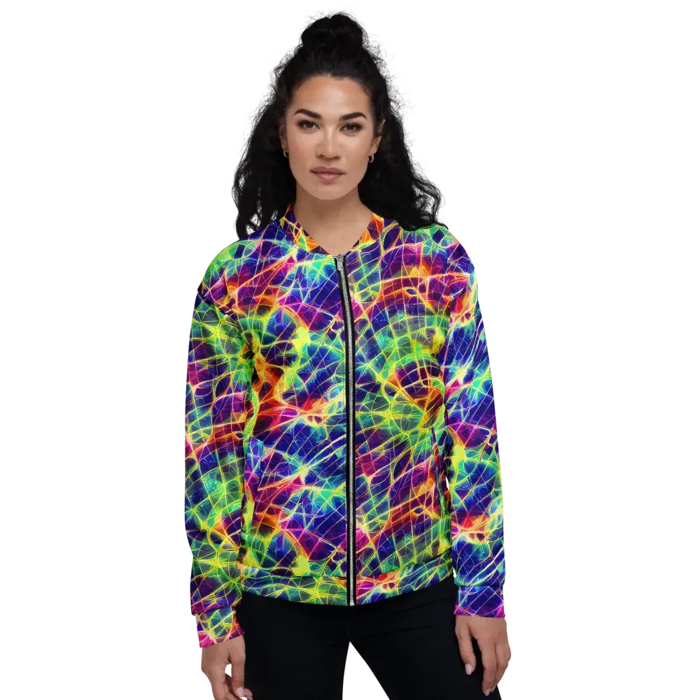 Synthetic Vines on Bomber Jacket — Front