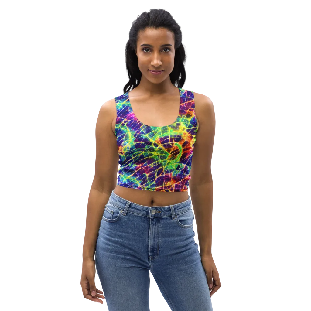 Synthetic Vines on Crop Top — Front
