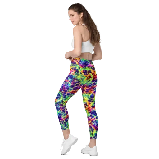 Synthetic Vines on a Leggings with Pockets