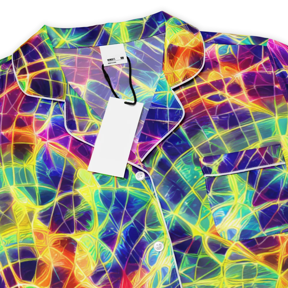 Synthetic Vines on Women's Short Sleeve Pajama Top — Product details