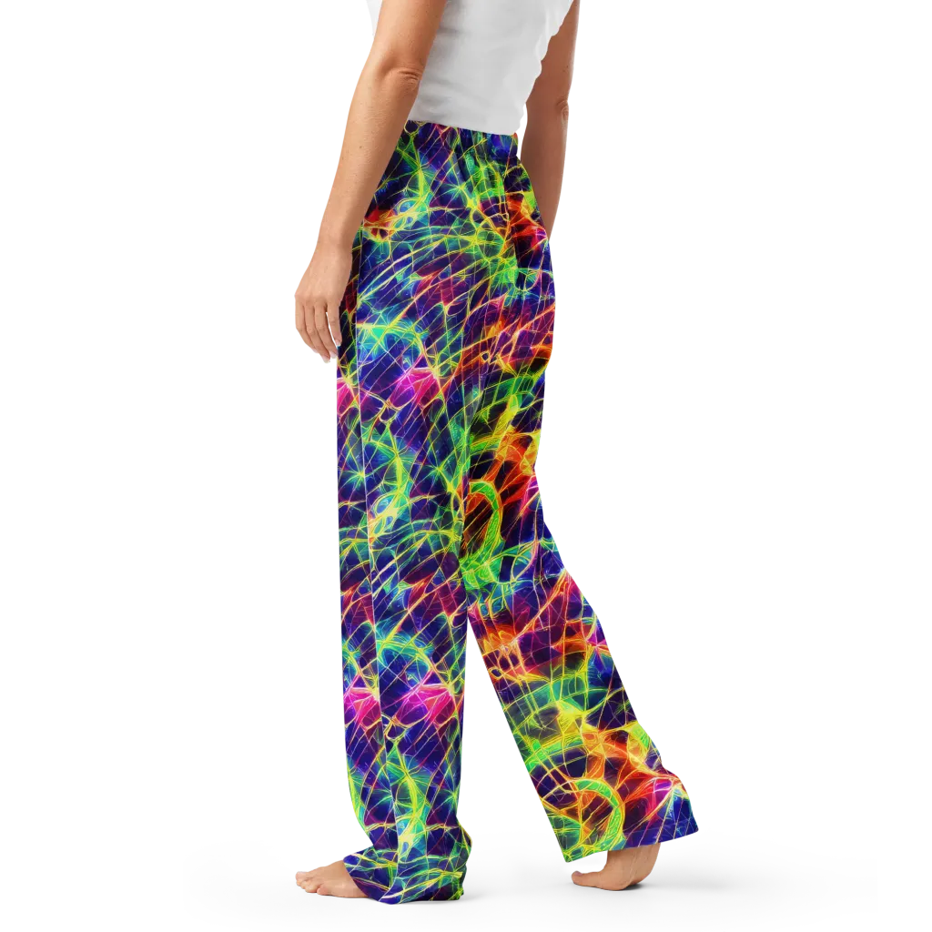 Synthetic Vines on Women's Pajama Pants — Left