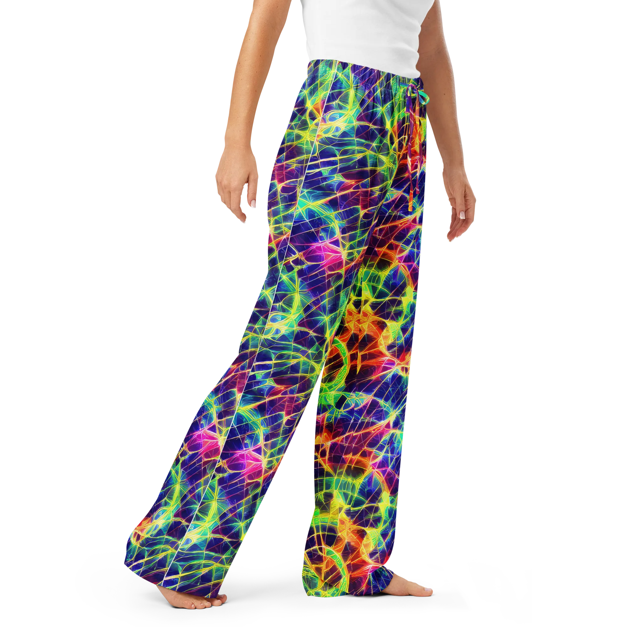 Synthetic Vines on Women's Pajama Pants — Right Front
