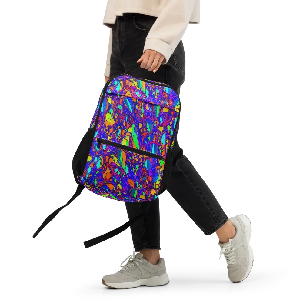 Digital Coral on Utility Backpack — Front