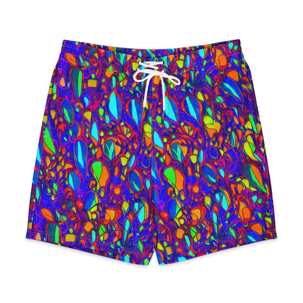 Digital Coral on Men's Board Shorts — Front
