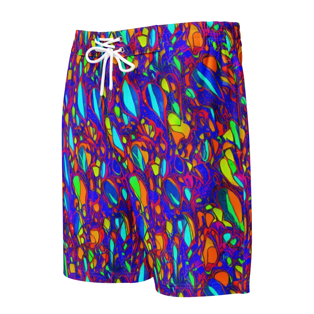 Digital Coral on Men's Board Shorts — Front