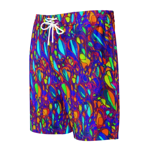 Digital Coral on a Men's Board Shorts