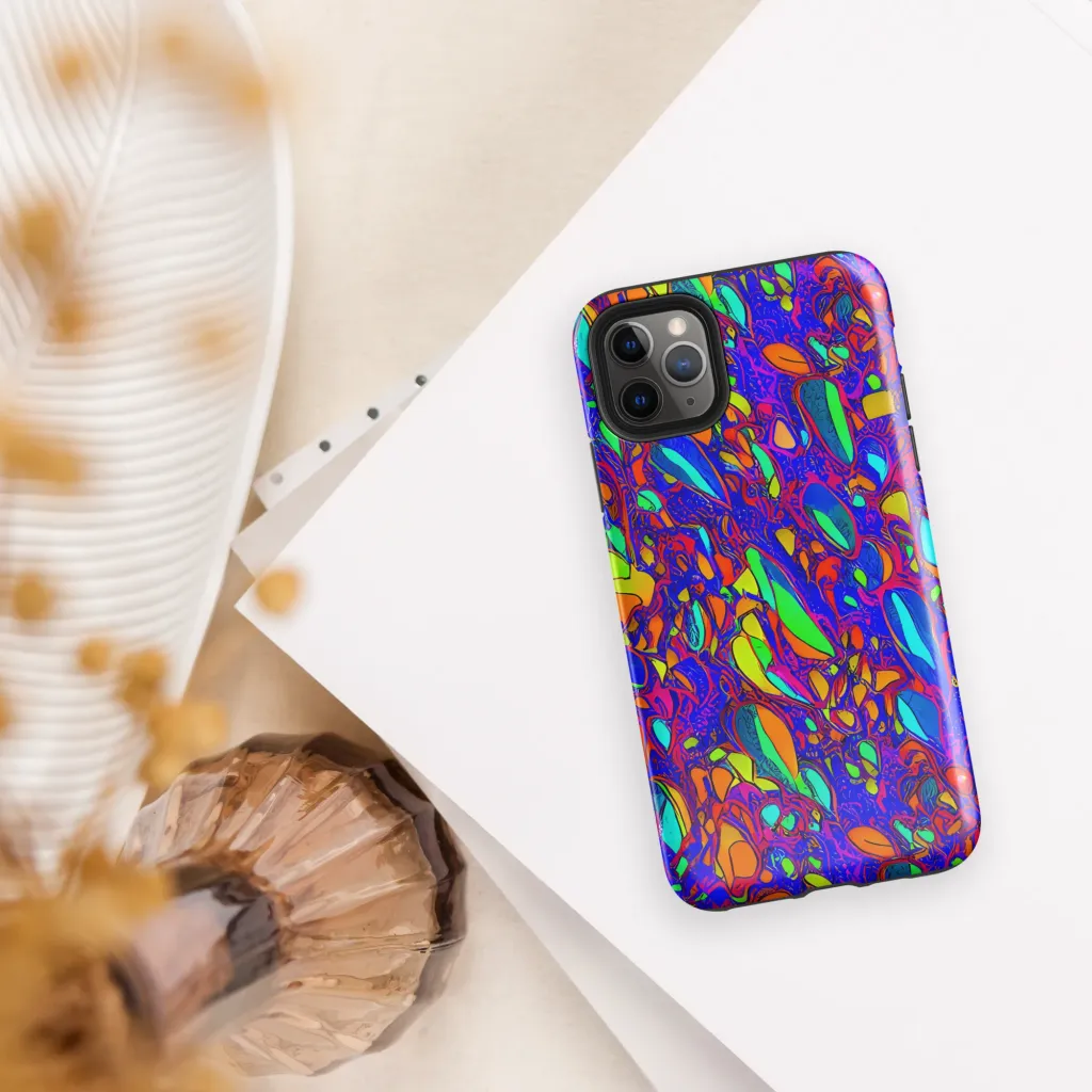 Digital Coral on Tough Case for iPhone® — Front