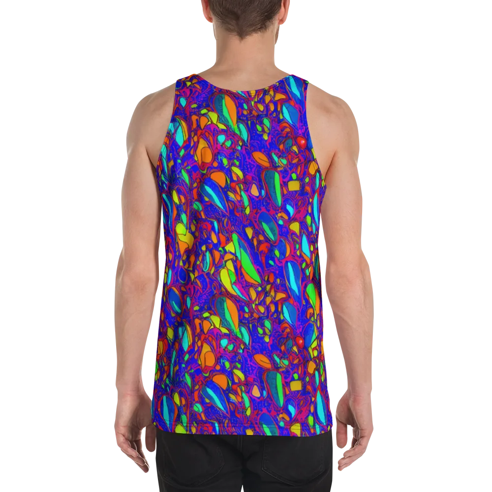Digital Coral on Men's Tank Top — Back