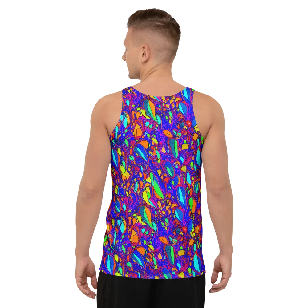 Digital Coral on Men's Tank Top — Back