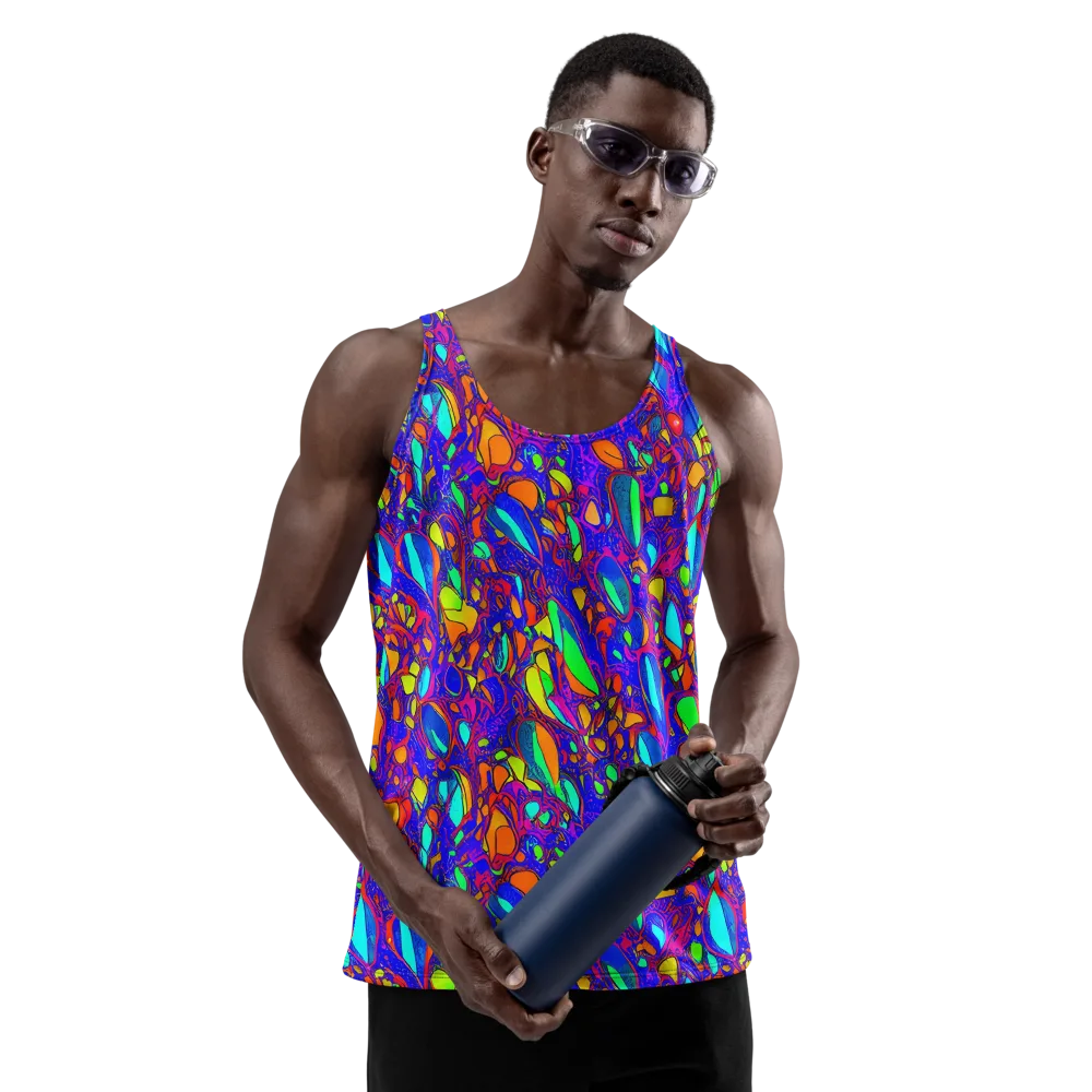 Digital Coral on Men's Tank Top — Front