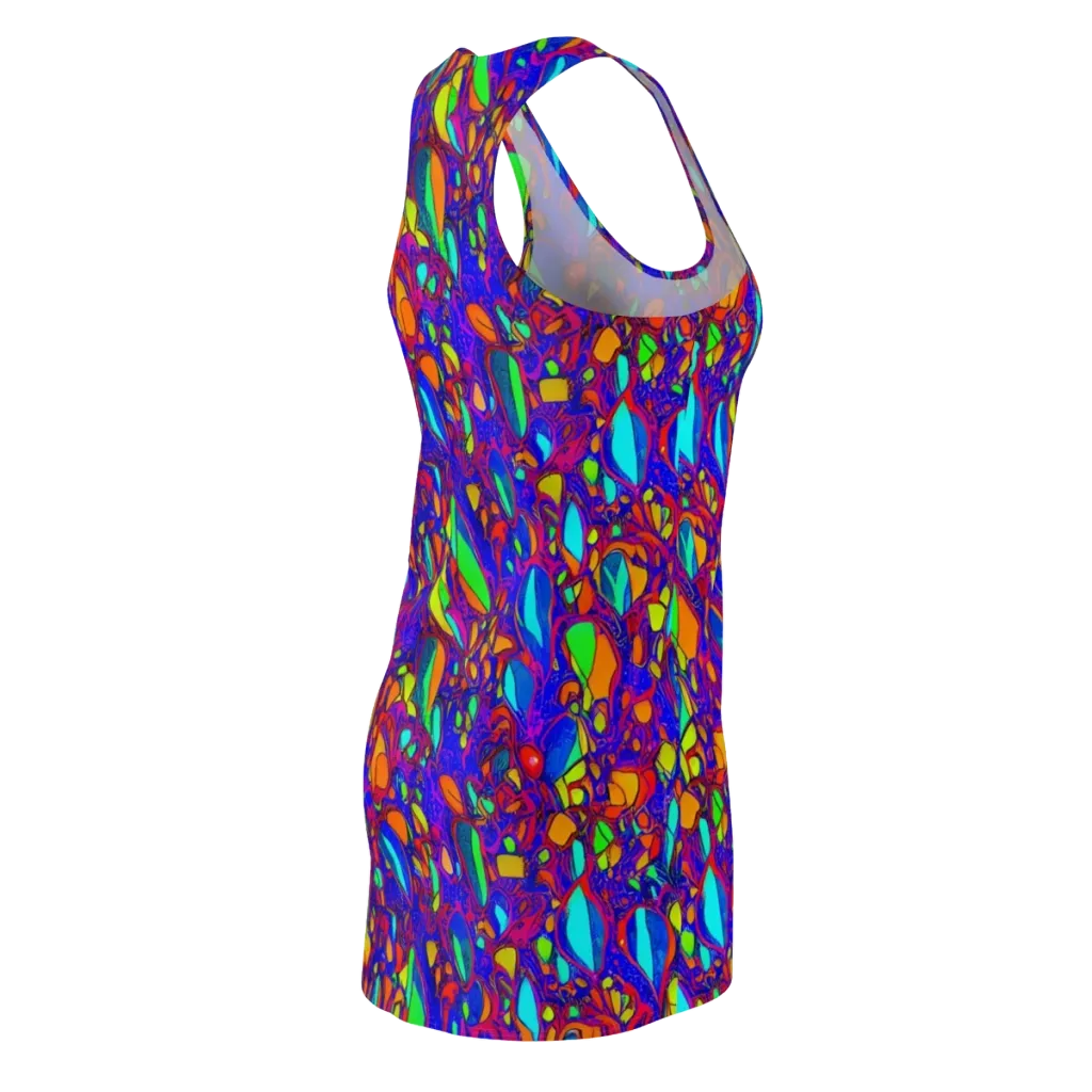 Digital Coral on Racerback Dress — Back Side