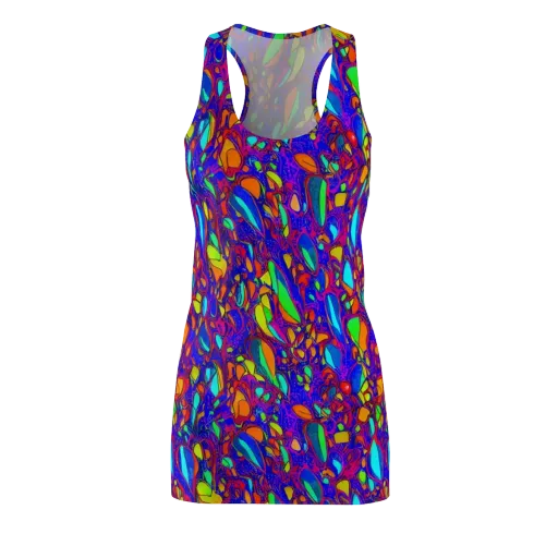Digital Coral on a Racerback Dress