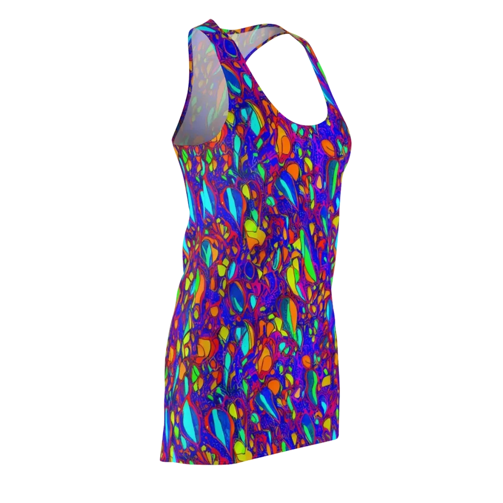 Digital Coral on Racerback Dress — Front Side