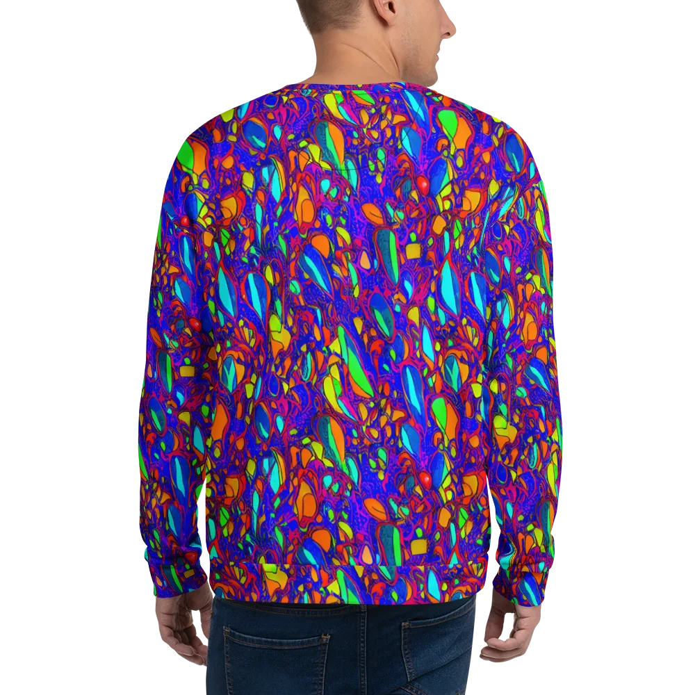 Digital Coral on Sweatshirt — Back