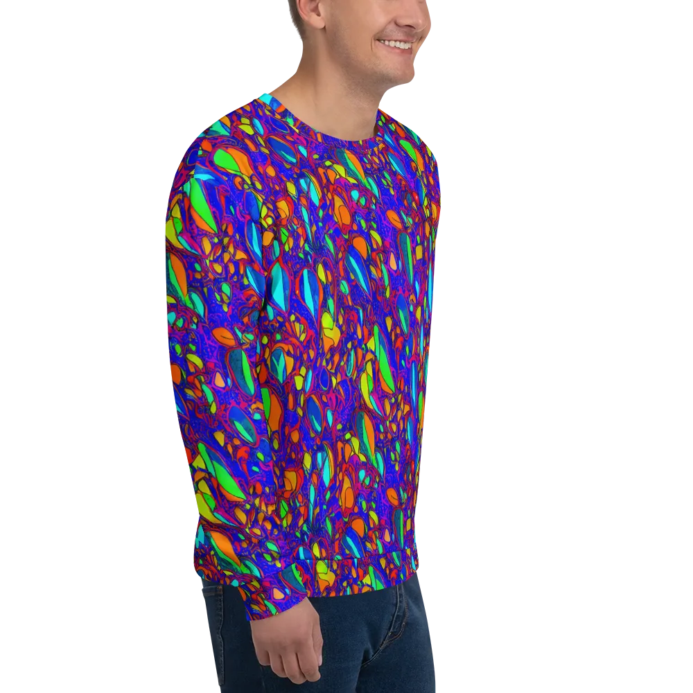 Digital Coral on Sweatshirt — Right Front