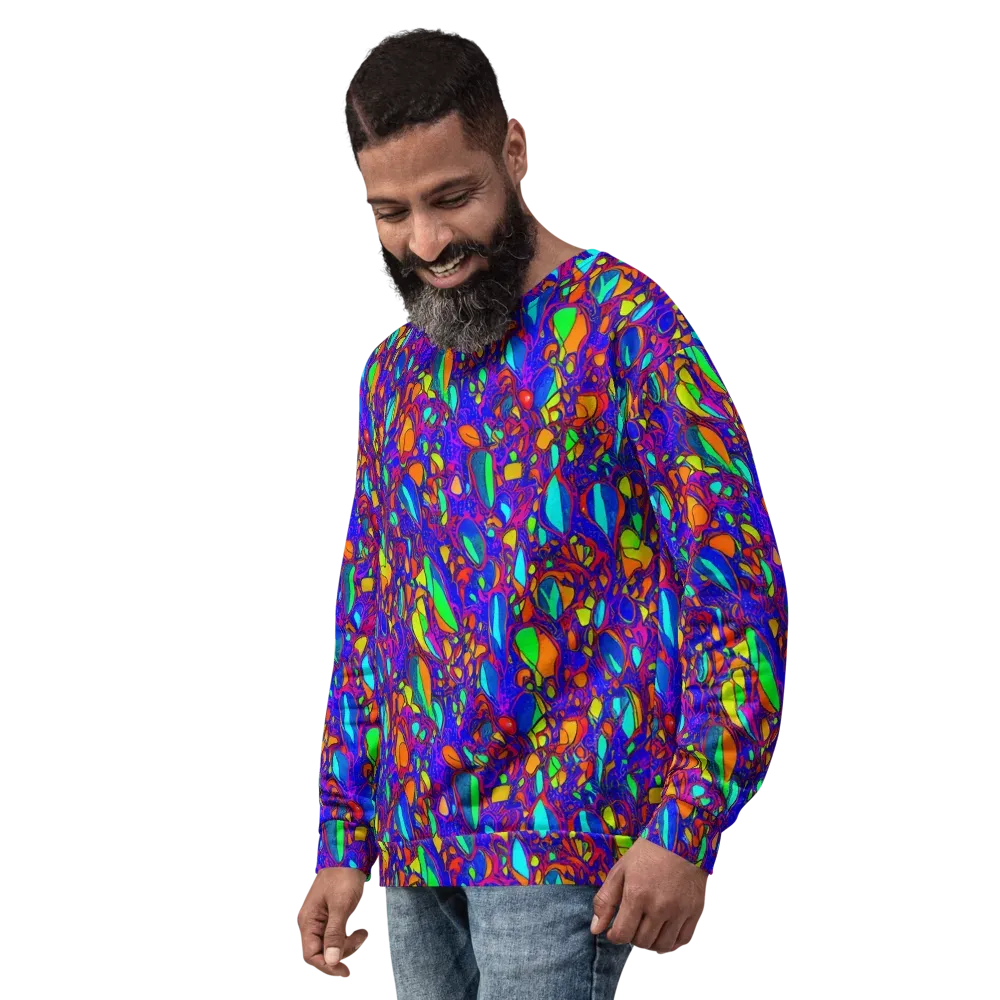 Digital Coral on Sweatshirt — Left Front