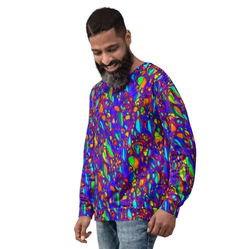Digital Coral on a Sweatshirt
