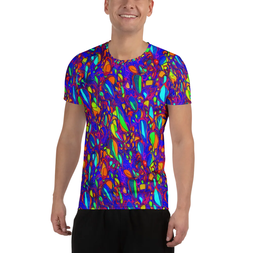 Digital Coral on Men's Athletic T-Shirt — Front
