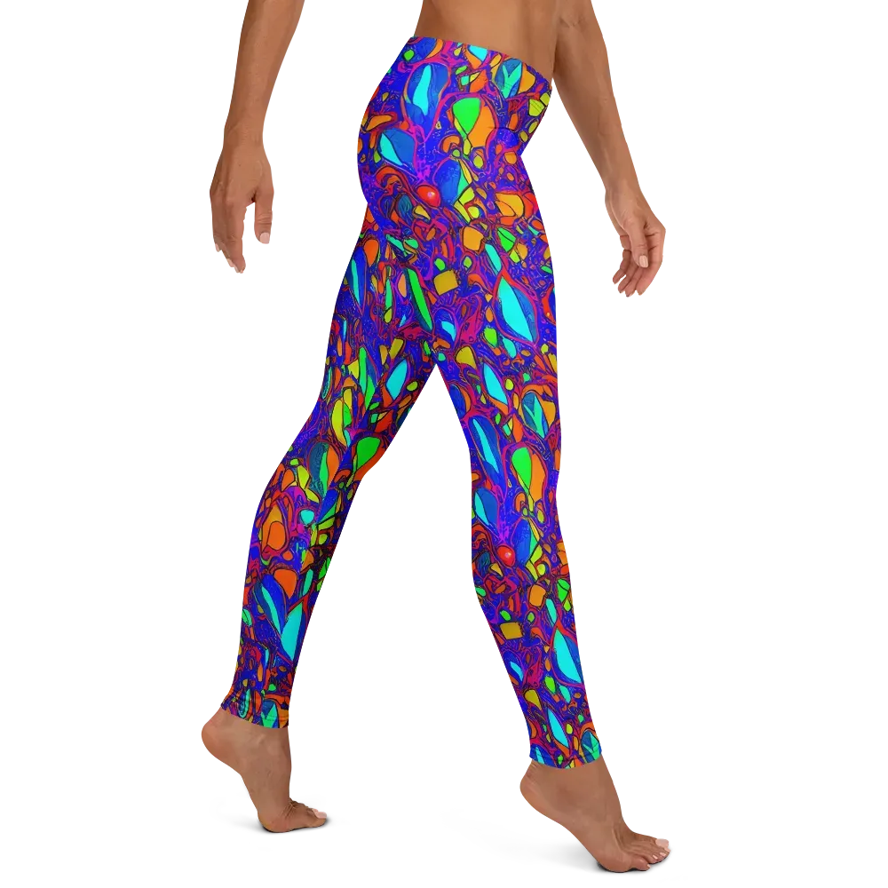 Digital Coral on Leggings — Right