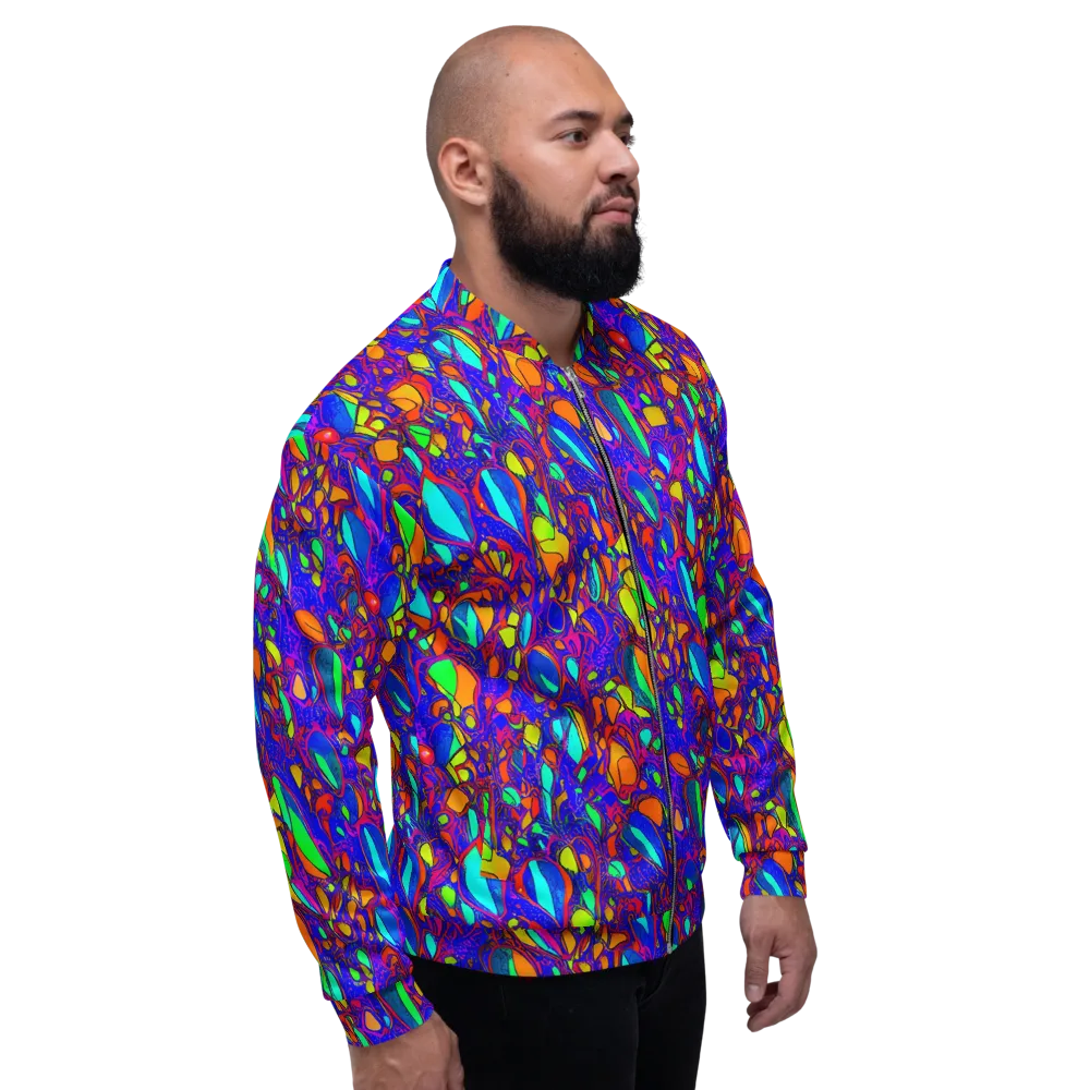 Digital Coral on Bomber Jacket — Right