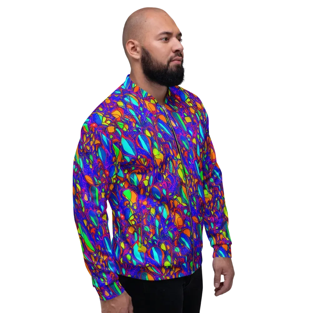 Digital Coral on Bomber Jacket — Right