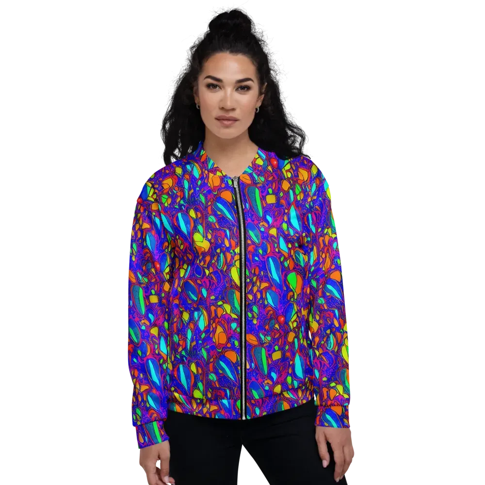 Digital Coral on Bomber Jacket — Front