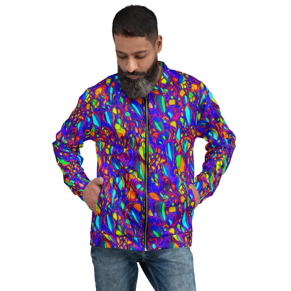 Digital Coral on Bomber Jacket — Front