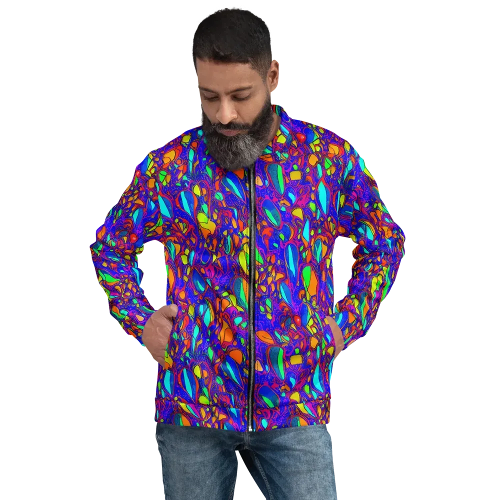 Digital Coral on Bomber Jacket — Front