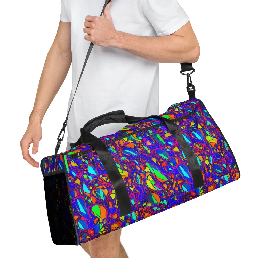 Digital Coral on Duffle Bag — Right Front
