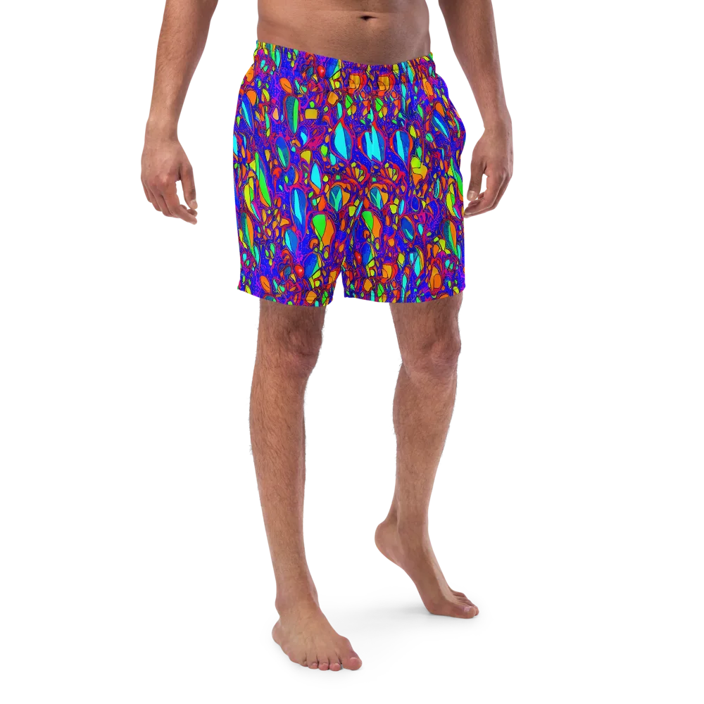 Digital Coral on Swim Trunks — Front