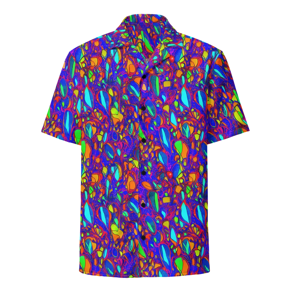 Digital Coral on Button Shirt — Front