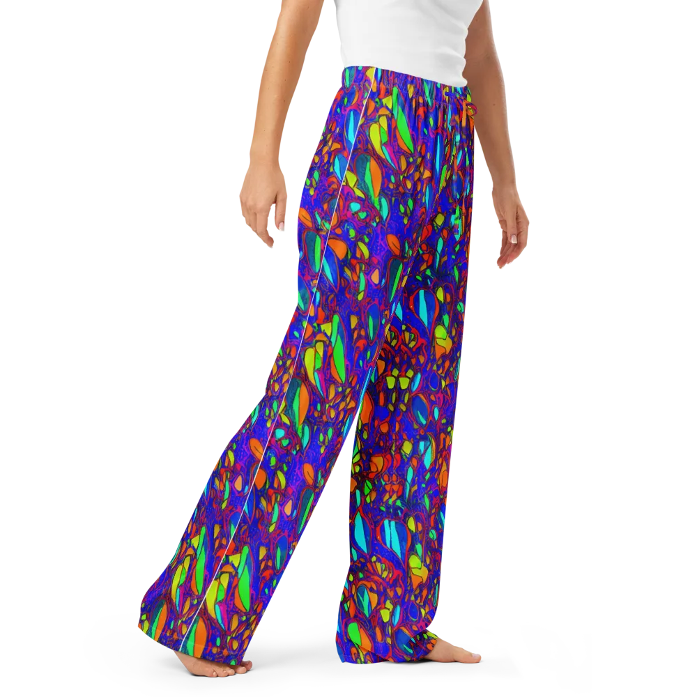 Digital Coral on Women's Pajama Pants — Right Front