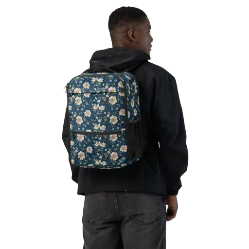Navy Garden Reverie on a Utility Backpack
