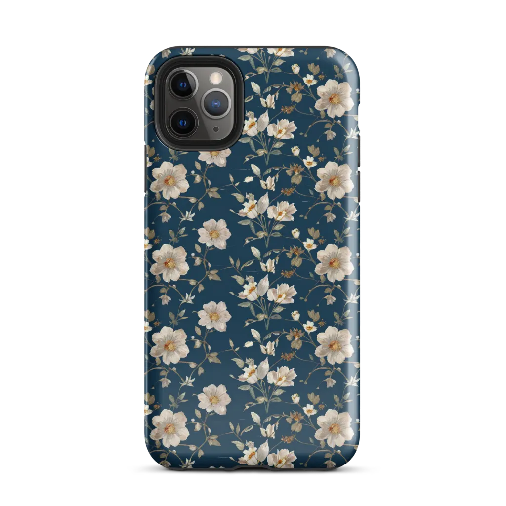 Navy Garden Reverie on Tough Case for iPhone® — Front