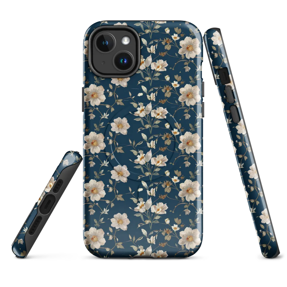 Navy Garden Reverie on MagSafe Tough Case for iPhone® — Front