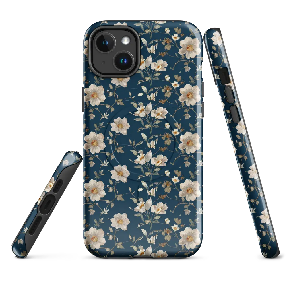 Navy Garden Reverie on MagSafe Tough Case for iPhone® — Front